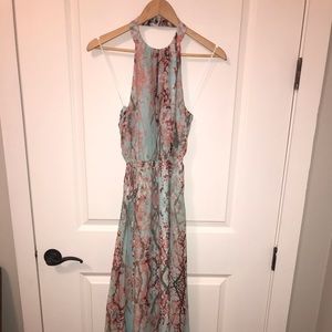 Jessica Simpson cherry Blossom Print Maxi Dress